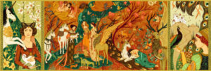 Puzzle Djeco Gradina cu unicorni Puzzle Djeco Gradina cu unicorni