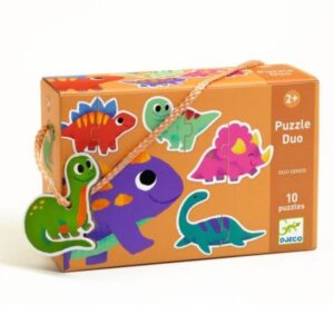 Puzzle duo Micii Dinozauri, Djeco Puzzle duo Micii Dinozauri, Djeco