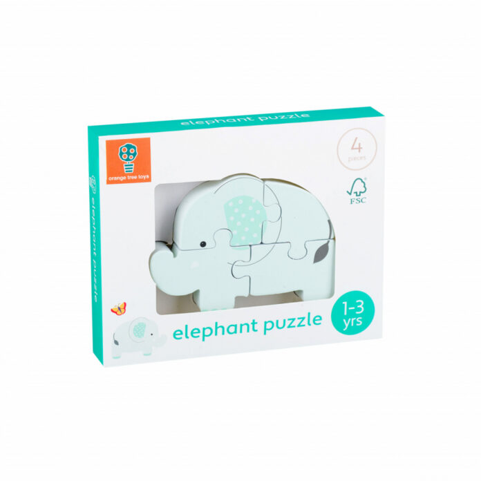Puzzle elefant din lemn, Orange Tree Toys Puzzle elefant din lemn, Orange Tree Toys