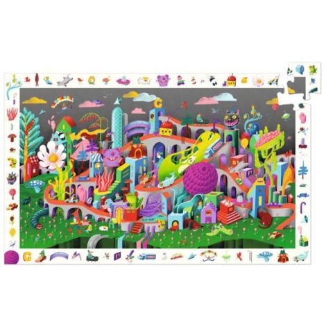 Puzzle observatie Nebunia din oras, Djeco Puzzle observatie Nebunia din oras, Djeco