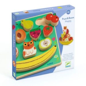 Puzzle si joc de echilibru Fructe, Djeco Puzzle si joc de echilibru Fructe, Djeco