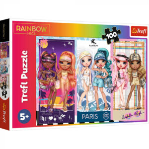 Puzzle Trefl 100 Rainbow High Papusile Deosebite Puzzle Trefl 100 Rainbow High Papusile Deosebite