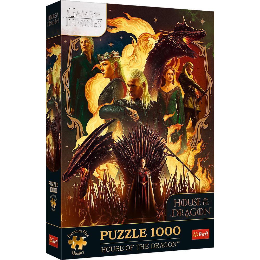 PUZZLE TREFL 1000 PREMIUM PLUS GAME OF THRONES CASA DRAGONULUI PUZZLE TREFL 1000 PREMIUM PLUS GAME OF THRONES CASA DRAGONULUI