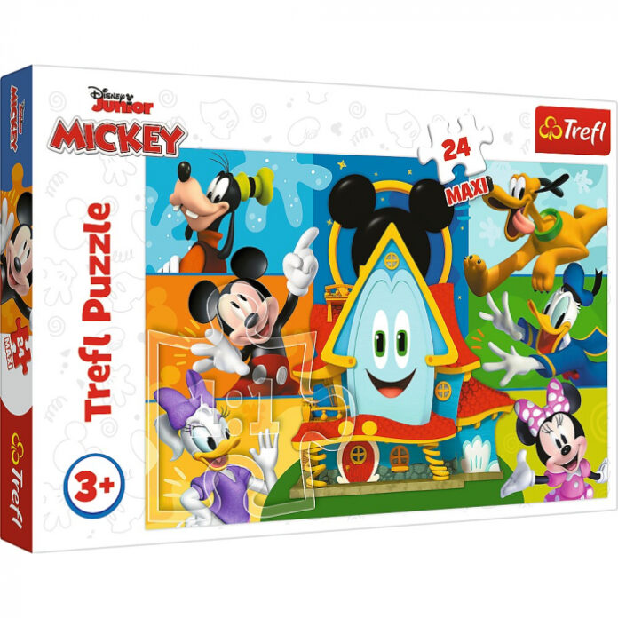 Puzzle Trefl 24 Maxi Mickey Mouse Casa Prietenilor Amuzanti Puzzle Trefl 24 Maxi Mickey Mouse Casa Prietenilor Amuzanti