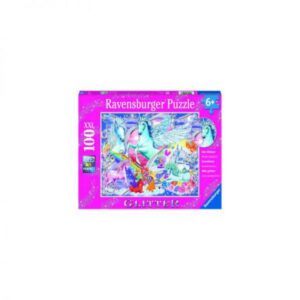 PUZZLE UNICORNI CU SCLIPICI, 100 PIESE PUZZLE UNICORNI CU SCLIPICI, 100 PIESE