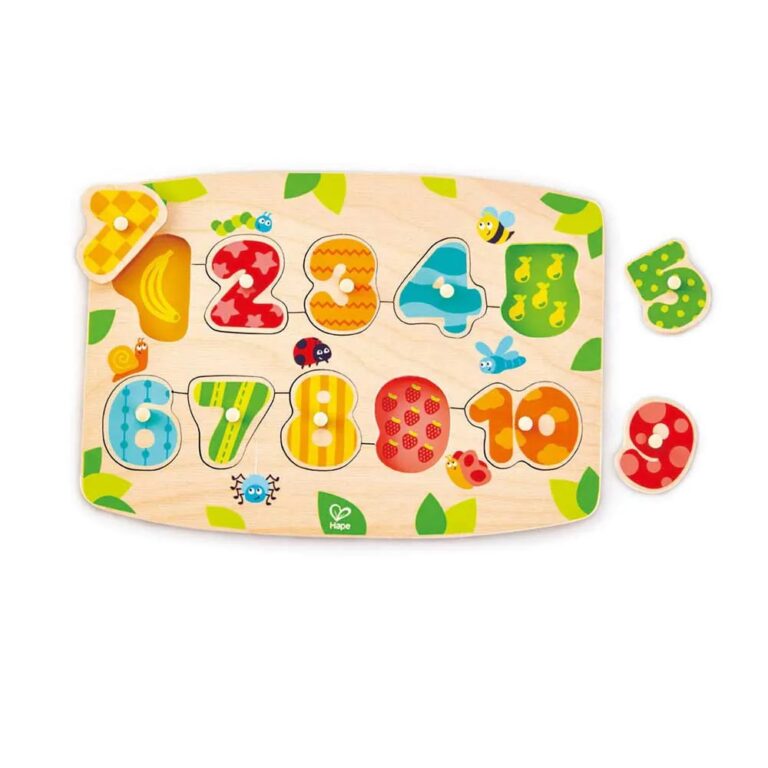 Puzzle din lemn Hape Numere 11 piese