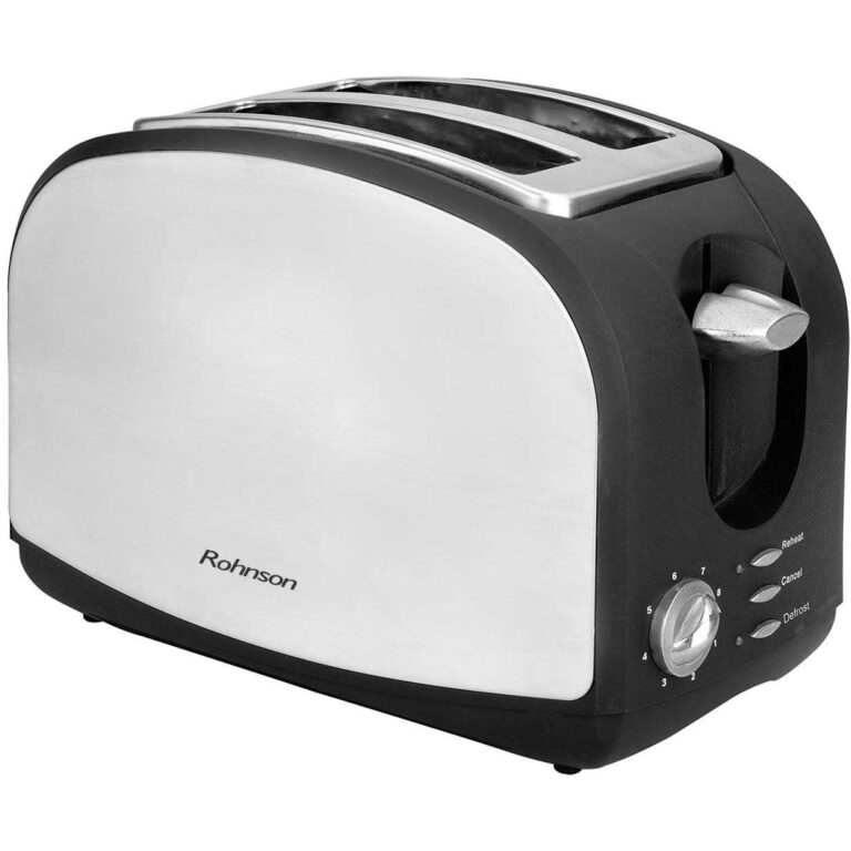 Prajitor de paine Rohnson R207, 900 W, 2 felii, Argintiu