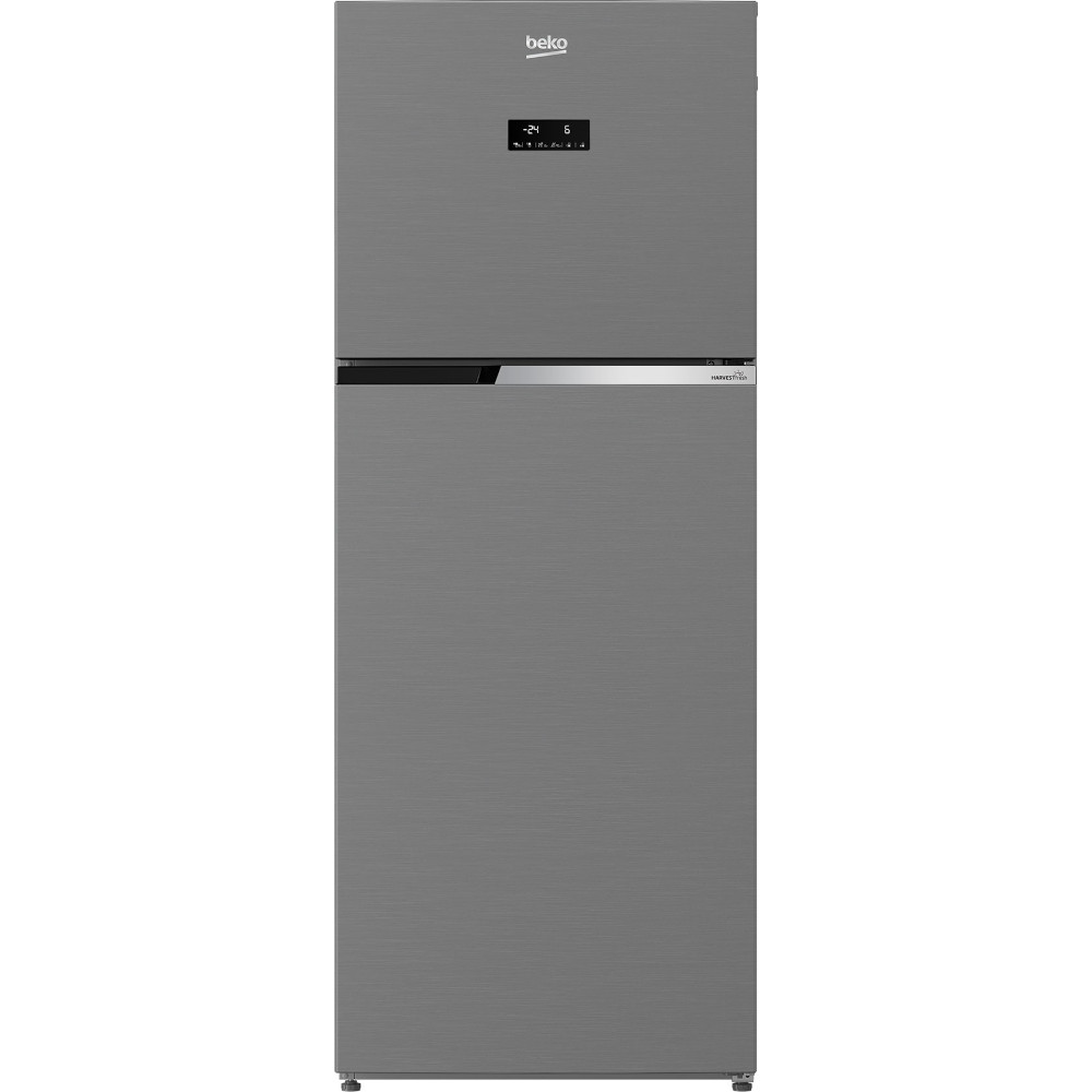 Frigider cu doua usi Beko RDNT401E30ZXBN, 375 l, NeoFrost Dual Cooling, HarvestFresh, Display touch, No Frost Freezer, H 172 cm, Argintiu, Clasa F Frigider cu doua usi Beko RDNT401E30ZXBN, 375 l, NeoFrost Dual Cooling, HarvestFresh, Display touch, No Frost Freezer, H 172 cm, Argintiu, Clasa F