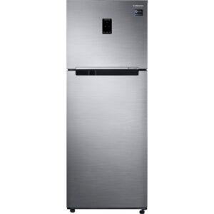Frigider cu doua usi Samsung RT38K5530S9/EO, 384 l, No frost, Twin Cooling Plus, Ice Maker, Clasa F (Clasificare energetica veche Clasa A+), H 178.5 cm, Argintiu Frigider cu doua usi Samsung RT38K5530S9/EO, 384 l, No frost, Twin Cooling Plus, Ice Maker, Clasa F (Clasificare energetica veche Clasa A+), H 178.5 cm, Argintiu