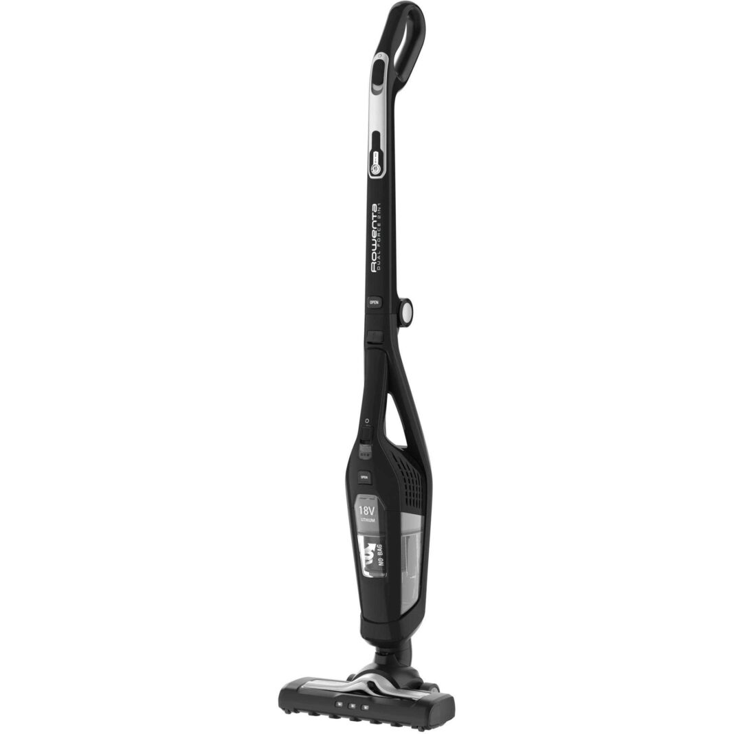 Aspirator vertical Rowenta 2 in 1 Dual Force RH6735WH, recipient 0.6L, autonomie max 45 min, tehnologie ciclonica, reincarcare 5 ore, iluminare led, pliabil, filtru spuma, negru Aspirator vertical Rowenta 2 in 1 Dual Force RH6735WH, recipient 0.6L, autonomie max 45 min, tehnologie ciclonica, reincarcare 5 ore, iluminare led, pliabil, filtru spuma, negru