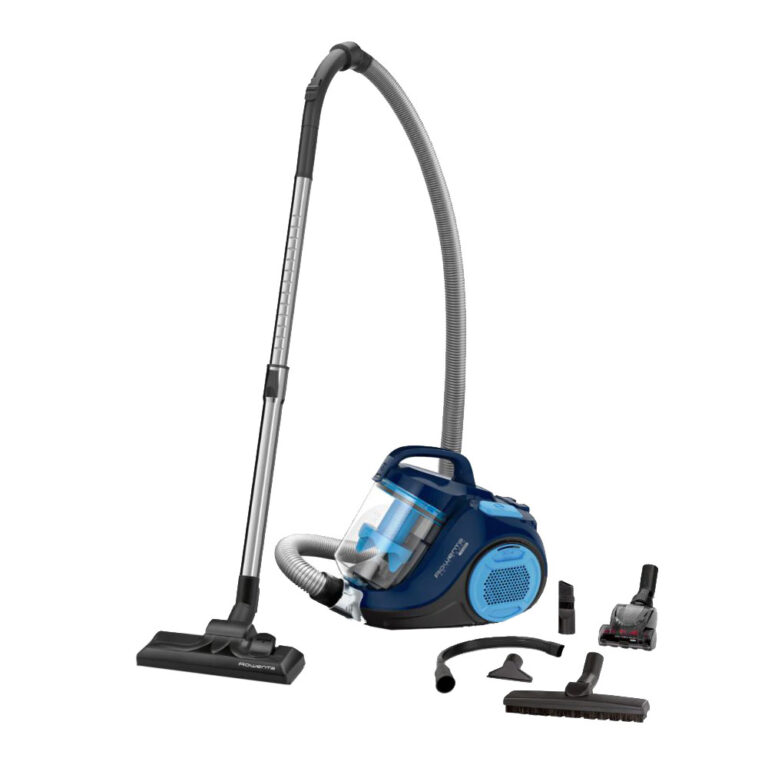 Aspirator fara sac Rowenta Swift Power Cyclonic RO2981EA, 750 W, tehnologie ciclonica avansata, raza de acoperire 7.55m, sistem de filtrare eficient, albastru