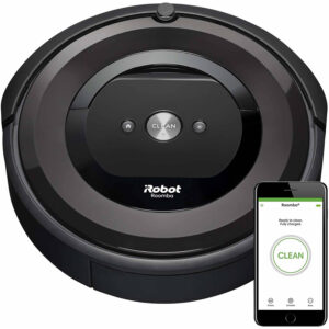Aspirator robot iRobot Roomba E5, 33 W, Navigatie iAdapt, Aplicatie control la distanta, 5.2 kWh/an Aspirator robot iRobot Roomba E5, 33 W, Navigatie iAdapt, Aplicatie control la distanta, 5.2 kWh/an