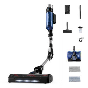 Aspirator vertical Rowenta X-Force Flex 9.60 Aqua RH20C0WO, 0.4 L, 250 W, Gri/Albastru Aspirator vertical Rowenta X-Force Flex 9.60 Aqua RH20C0WO, 0.4 L, 250 W, Gri/Albastru
