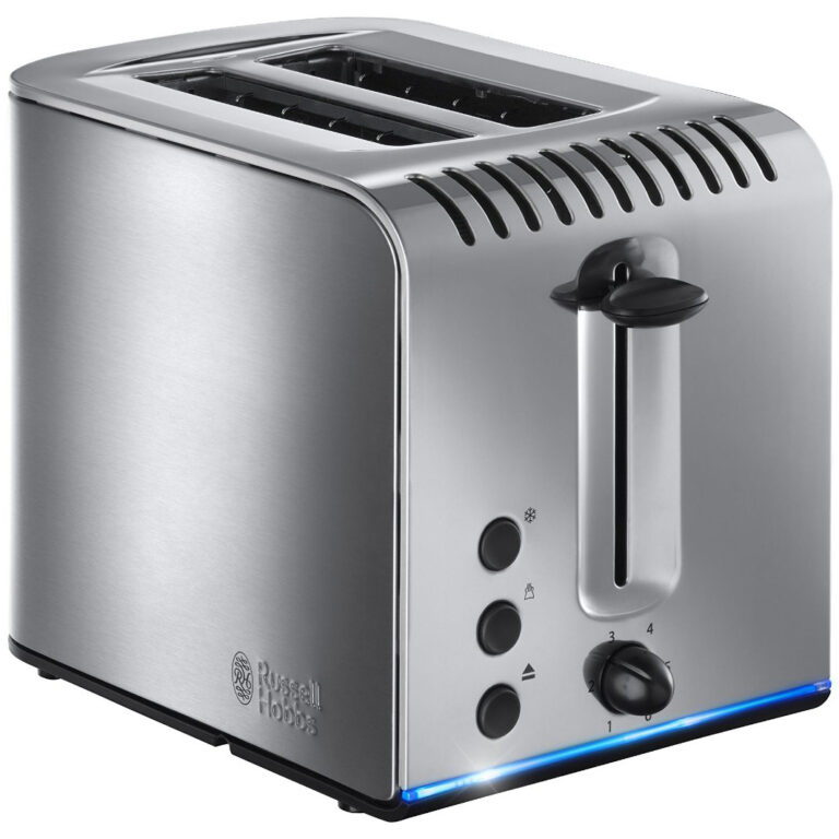 Prajitor de paine Russell Hobbs Buckingham 20740-56, 1200 W, 2 felii, Argintiu
