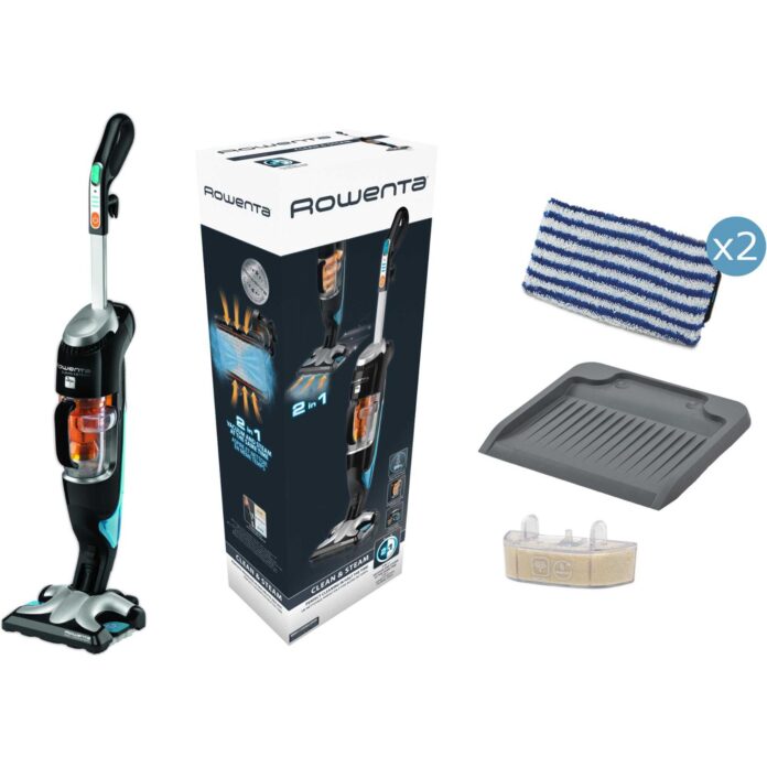 Aspirator vertical cu abur Rowenta Clean and Steam RY7535WH, 0.4 L, 1700 W, Functie igienizare Aspirator vertical cu abur Rowenta Clean and Steam RY7535WH, 0.4 L, 1700 W, Functie igienizare