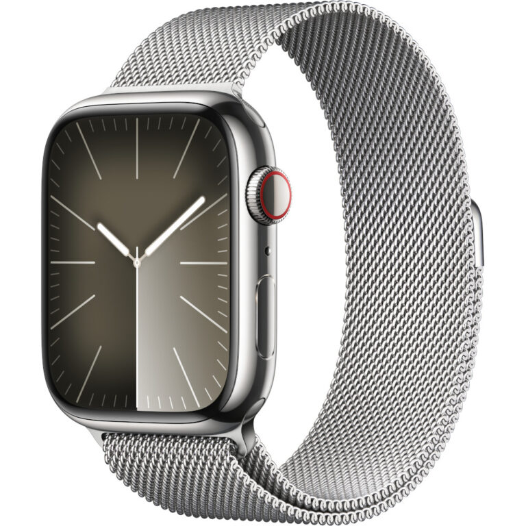 Apple Watch S9, Cellular, 45mm, Gold Stainless Steel Case, Gold Milanese Loop