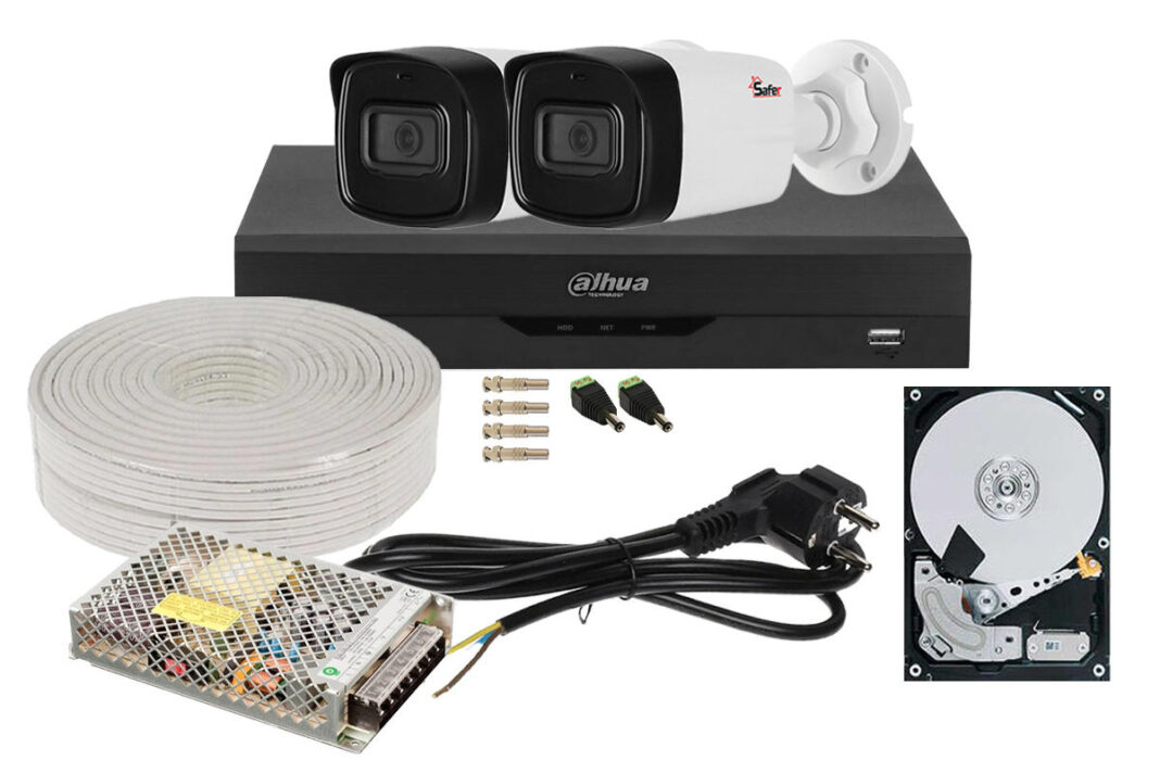 Kit supraveghere video 2 camere, complet, 2MP FULL HD, IR 40m, 1 x HDD, SAF-2EXTFHDIR30-1-TW Kit supraveghere video 2 camere, complet, 2MP FULL HD, IR 40m, 1 x HDD, SAF-2EXTFHDIR30-1-TW