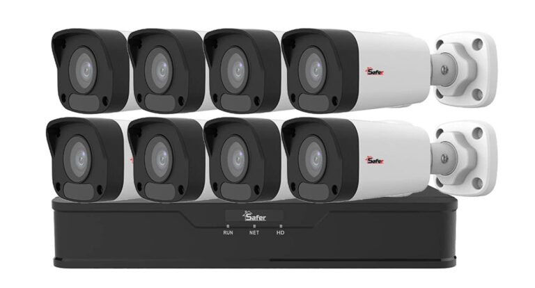 Kit supraveghere IP Safer 8 camere exterior FULL HD POE ALL, SAF-KITIPC8EXTP