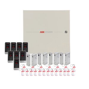 Sistem control acces biometric Hikvision KIT-CA-4UBACV2, amprenta, cartela, 13.56 MHz, patru usi bidirectionale Sistem control acces biometric Hikvision KIT-CA-4UBACV2, amprenta, cartela, 13.56 MHz, patru usi bidirectionale