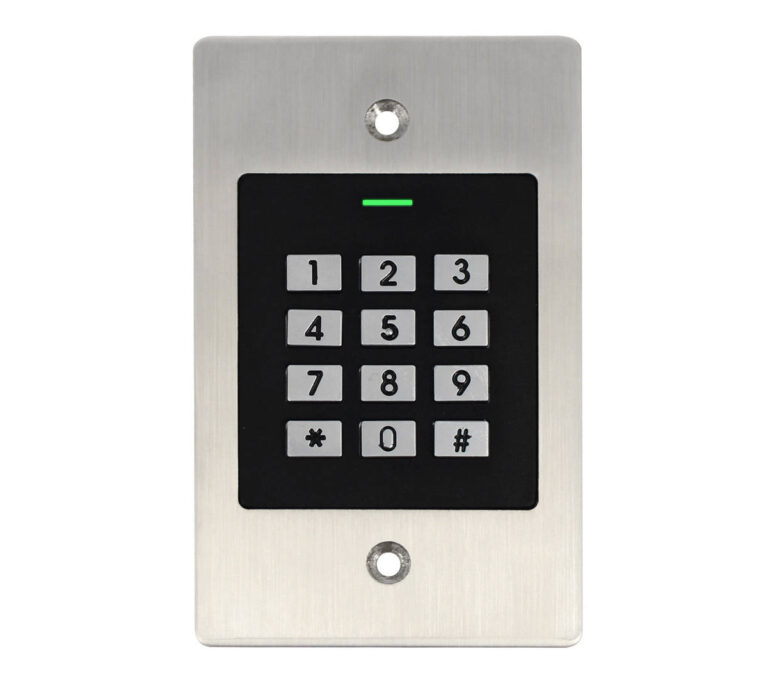 Control acces RFID 125KHz EM + PIN, Wiegand, NO/NC/COM, Alarma anti-manipulare, IP66, SECUKEY-EK2
