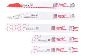 Set panze SAWZALL BLADE SET Milwaukee, pentru fierastrau sabie SUPER SAWZALL M18, 49222205 Set panze SAWZALL BLADE SET Milwaukee, pentru fierastrau sabie SUPER SAWZALL M18, 49222205