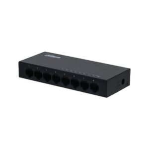 Switch cu 8 porturi Dahua SG1008-EUR, 10/100/1000 Mbps, 11.904 Mpps, MAC 2 K, plug and play Switch cu 8 porturi Dahua SG1008-EUR, 10/100/1000 Mbps, 11.904 Mpps, MAC 2 K, plug and play