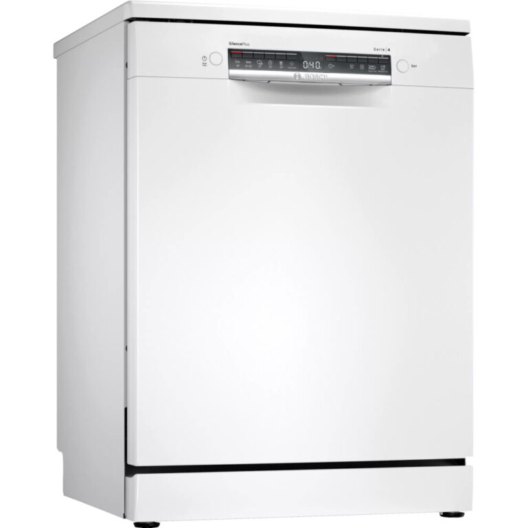 Masina de spalat vase Bosch SGS4HTW47E, 12 seturi, 6 programe, AquaSensor, DosageAssist, Detergent Automation, ExtraDry, Filtru Autocuratare, Sistem Rackmatic, Alb, Clasa E
