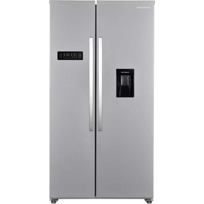 Frigider Side By Side Daewoo FSB-514HEX, No Frost, 529 L, Racire rapida, Functie vacanta, Display LED, Clasa E, Inox Frigider Side By Side Daewoo FSB-514HEX, No Frost, 529 L, Racire rapida, Functie vacanta, Display LED, Clasa E, Inox