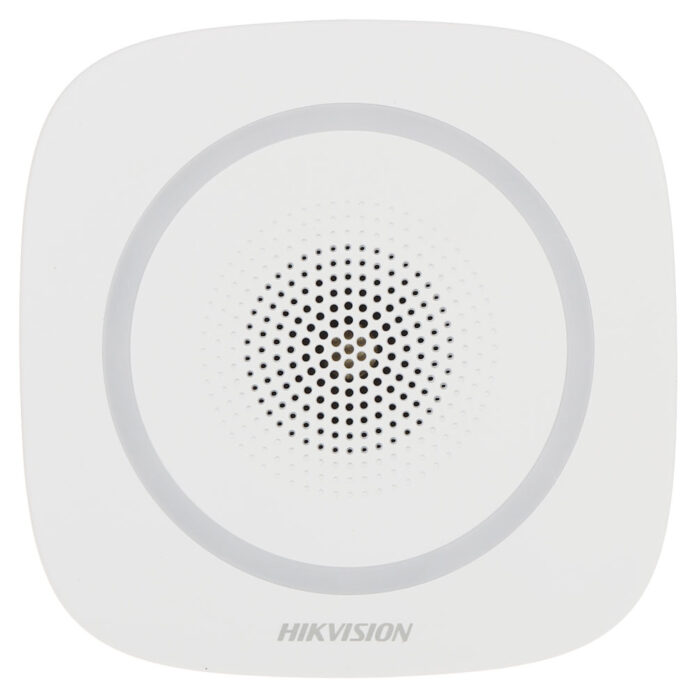 Sirena stroboscopica wireless de interior Hikvision AX PRO DS-PS1-I-WE-B, 110 dB, 868 MHz, RF 1600 m, LED Albastru