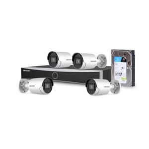 Sistem supraveghere IP exterior basic Hikvision 4EXTIR40-4MP-V1-HDD, 4 camere, 4 MP, IR 40 m, 2.8 mm, PoE, HDD 1 TB Sistem supraveghere IP exterior basic Hikvision 4EXTIR40-4MP-V1-HDD, 4 camere, 4 MP, IR 40 m, 2.8 mm, PoE, HDD 1 TB