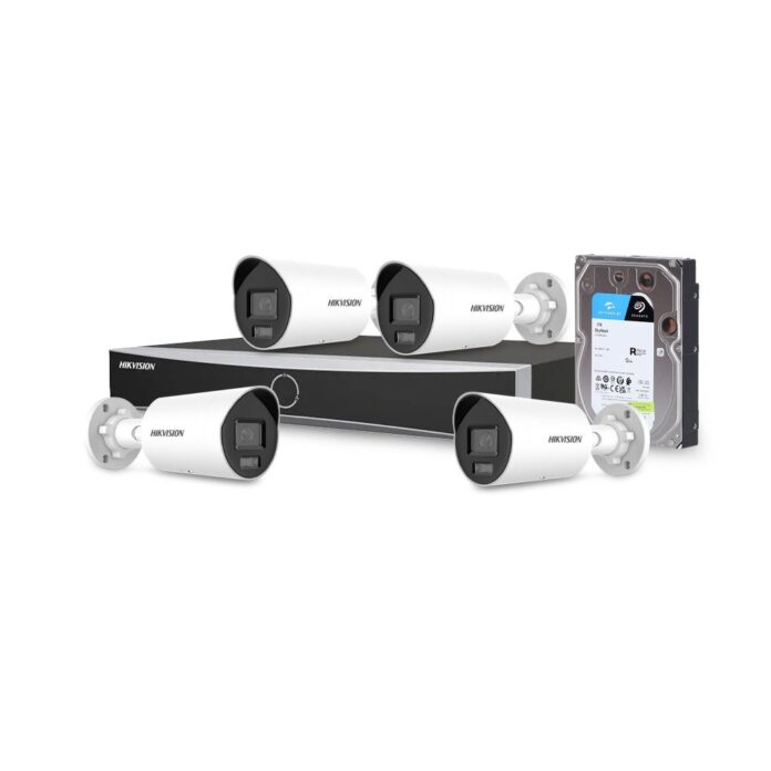 Sistem supraveghere IP exterior basic Hikvision 4EXTIR40-4MP-V5-HDD, 4 camere, 4 MP, IR 40 m, 2.8 mm, PoE, HDD 1 TB Sistem supraveghere IP exterior basic Hikvision 4EXTIR40-4MP-V5-HDD, 4 camere, 4 MP, IR 40 m, 2.8 mm, PoE, HDD 1 TB