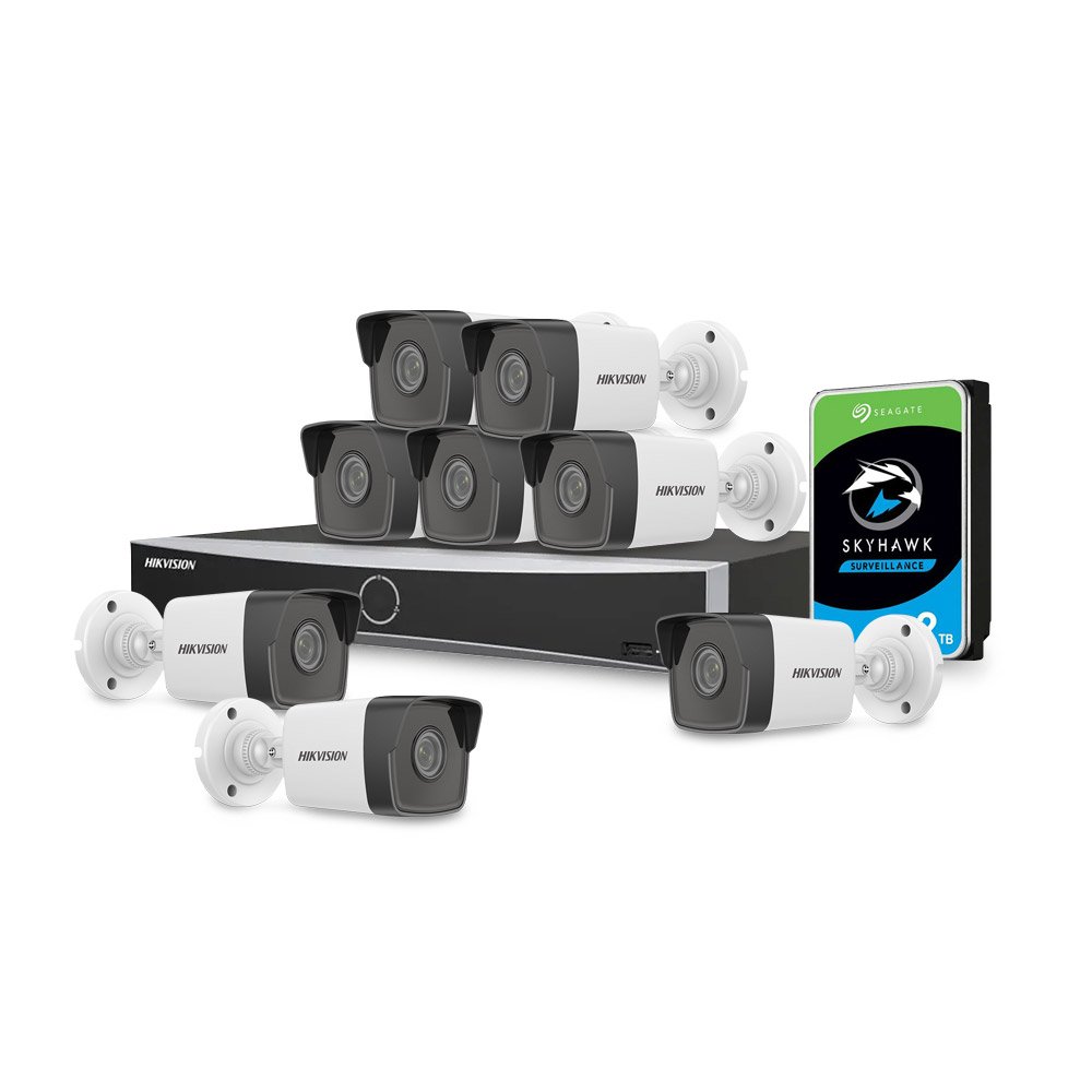 Sistem supraveghere IP exterior basic Hikvision 8EXTIR30-2MP-HDD, 8 camere, 2 MP, IR 30 m, 2.8 mm, PoE, HDD 2 TB Sistem supraveghere IP exterior basic Hikvision 8EXTIR30-2MP-HDD, 8 camere, 2 MP, IR 30 m, 2.8 mm, PoE, HDD 2 TB