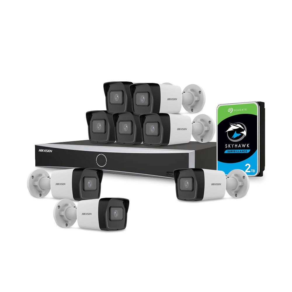 Sistem supraveghere IP exterior basic Hikvision 8EXTIR30-4MP-V2-HDD, 8 camere, 4 MP, IR 30 m, 2.8 mm, PoE, HDD 2 TB Sistem supraveghere IP exterior basic Hikvision 8EXTIR30-4MP-V2-HDD, 8 camere, 4 MP, IR 30 m, 2.8 mm, PoE, HDD 2 TB