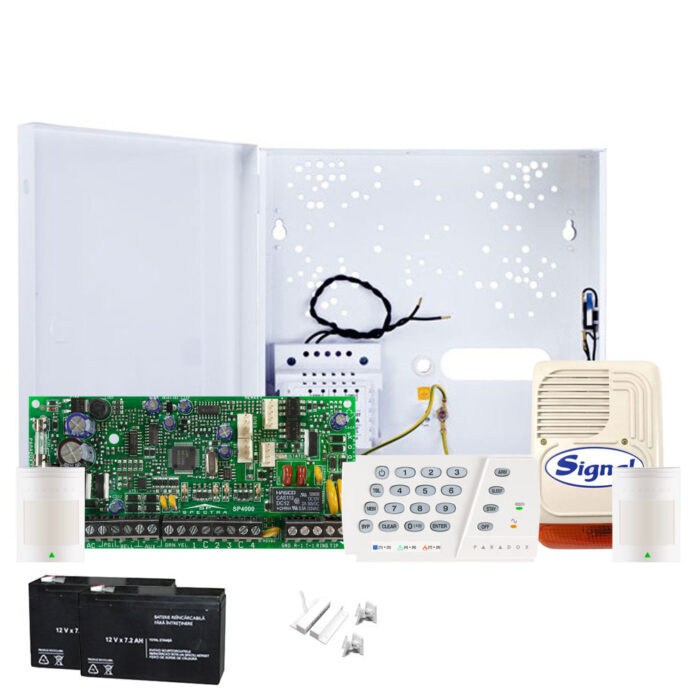 Sistem alarma antiefractie Paradox Spectra SP4000 EXT, 2 partitii, 4 zone, 256 evenimente Sistem alarma antiefractie Paradox Spectra SP4000 EXT, 2 partitii, 4 zone, 256 evenimente