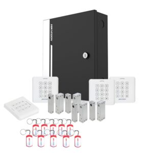 Sistem control acces Hikvision KIT-CA-4UBCCV2, cod, cartela, 13.56 MHz, patru usi unidirectionale Sistem control acces Hikvision KIT-CA-4UBCCV2, cod, cartela, 13.56 MHz, patru usi unidirectionale