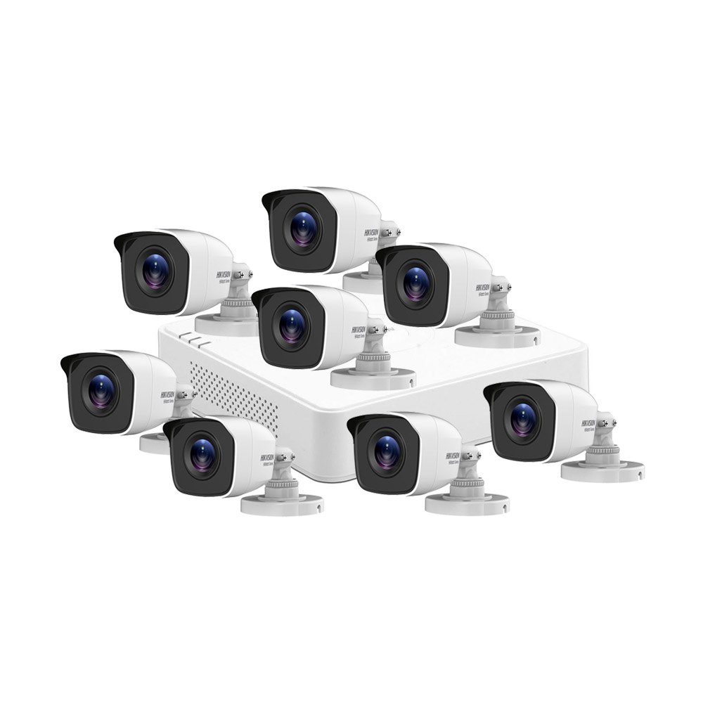 Sistem supraveghere exterior basic Hikvision HiWatch HW-8EXTIR20-5MP, 5 MP, IR 20 m, 8 camere, 2.8 mm Sistem supraveghere exterior basic Hikvision HiWatch HW-8EXTIR20-5MP, 5 MP, IR 20 m, 8 camere, 2.8 mm