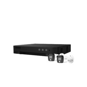 Sistem supraveghere exterior basic HikVision, 2 camere, 5 MP, IR 30 m, lumina alba 20 m, 2.8 mm, microfon Sistem supraveghere exterior basic HikVision, 2 camere, 5 MP, IR 30 m, lumina alba 20 m, 2.8 mm, microfon