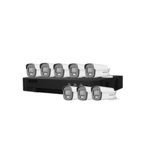 Sistem supraveghere exterior basic HikVision, 8 camere, 5 MP, lumina alba 40 m, 2.8 mm Sistem supraveghere exterior basic HikVision, 8 camere, 5 MP, lumina alba 40 m, 2.8 mm