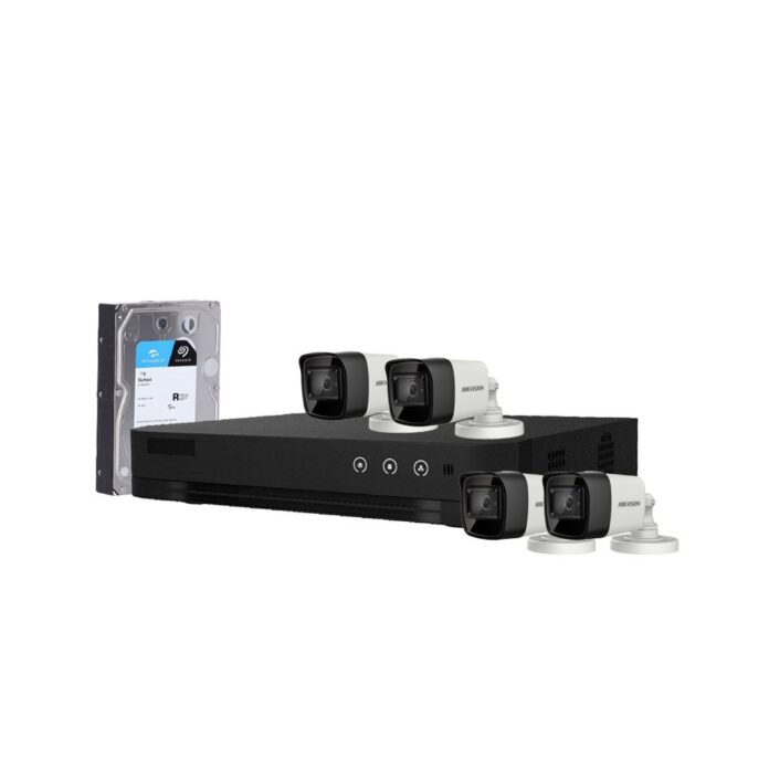 Sistem supraveghere exterior cu HDD 1TB HikVision, 4 camere, 5 MP, IR 30 m, 2.8 mm Sistem supraveghere exterior cu HDD 1TB HikVision, 4 camere, 5 MP, IR 30 m, 2.8 mm