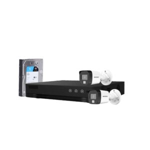 Sistem supraveghere exterior cu HDD 1TB HikVision, 2 camere, 5 MP, IR 25 m, lumina alba 20 m, 2.8 mm, microfon Sistem supraveghere exterior cu HDD 1TB HikVision, 2 camere, 5 MP, IR 25 m, lumina alba 20 m, 2.8 mm, microfon