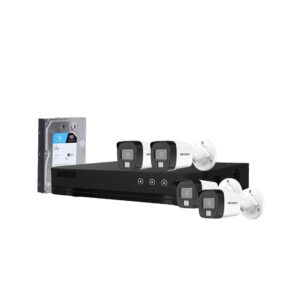 Sistem supraveghere exterior cu HDD 1TB HikVision, 4 camere, 5 MP, IR 30 m, lumina alba 20 m, 2.8 mm, microfon Sistem supraveghere exterior cu HDD 1TB HikVision, 4 camere, 5 MP, IR 30 m, lumina alba 20 m, 2.8 mm, microfon