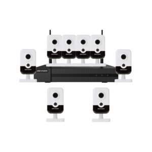 Sistem supraveghere interior IP WiFi Hikvision HW-8C4MP-10M, 8 camere, 4 MP, IR 10 m, 2.8 mm, microfon, PoE Sistem supraveghere interior IP WiFi Hikvision HW-8C4MP-10M, 8 camere, 4 MP, IR 10 m, 2.8 mm, microfon, PoE