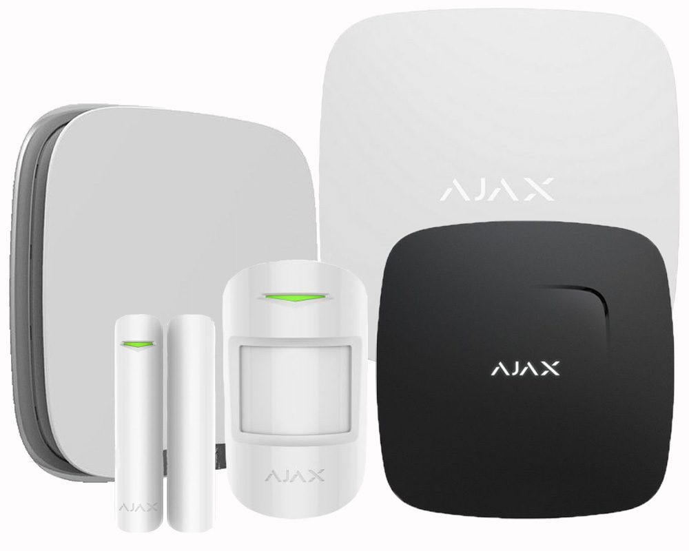 Kit sistem de alarma IP/ GSM Wireless, detector incendiu, Ajax, KIT-AJAX-4Z-S-F Kit sistem de alarma IP/ GSM Wireless, detector incendiu, Ajax, KIT-AJAX-4Z-S-F