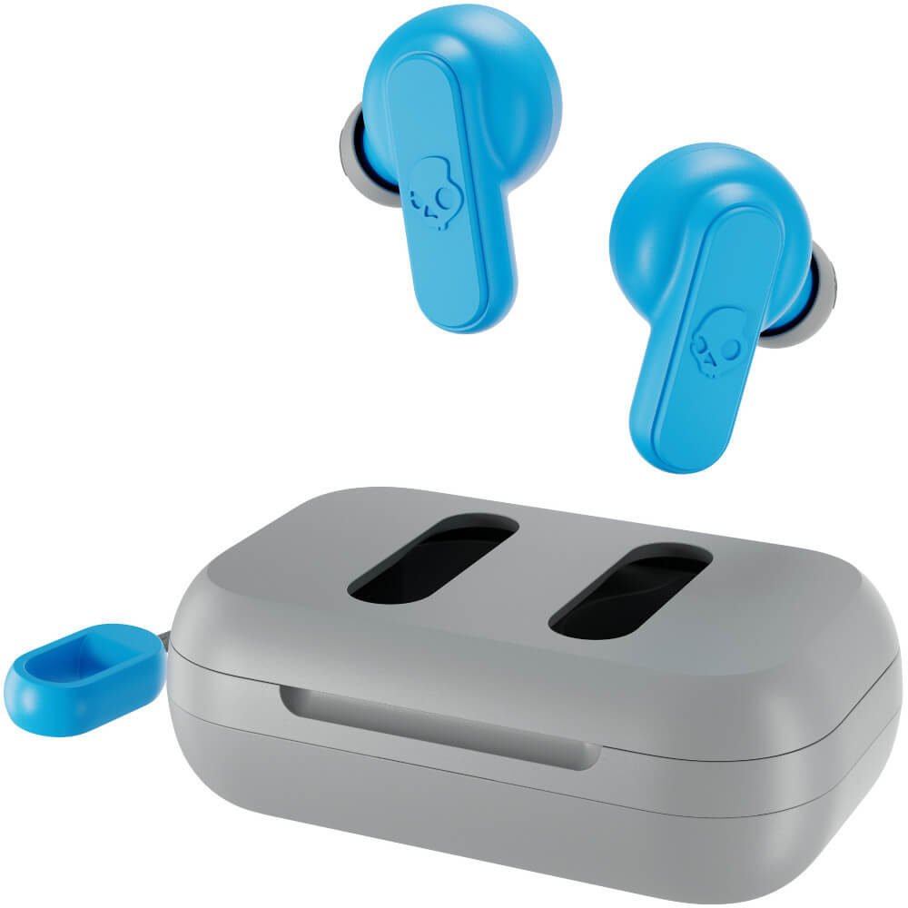Casti True Wireless Skullcandy Dime 2, Bluetooth, Gri/Albastru Casti True Wireless Skullcandy Dime 2, Bluetooth, Gri/Albastru