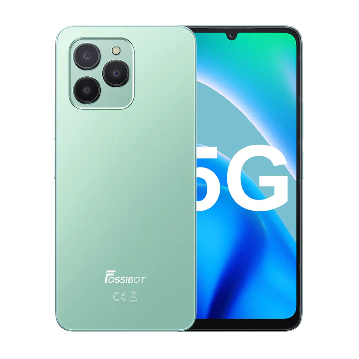 Telefon mobil FOSSiBOT S1 Gri, 5G, 6.745   HD+ IPS, 24GB RAM(6GB+18GB extensibili), 128GB ROM+1TB TF card, Android 14, 50MP+8MP+2MP, 4900mAh, 10W, NFC, Face ID