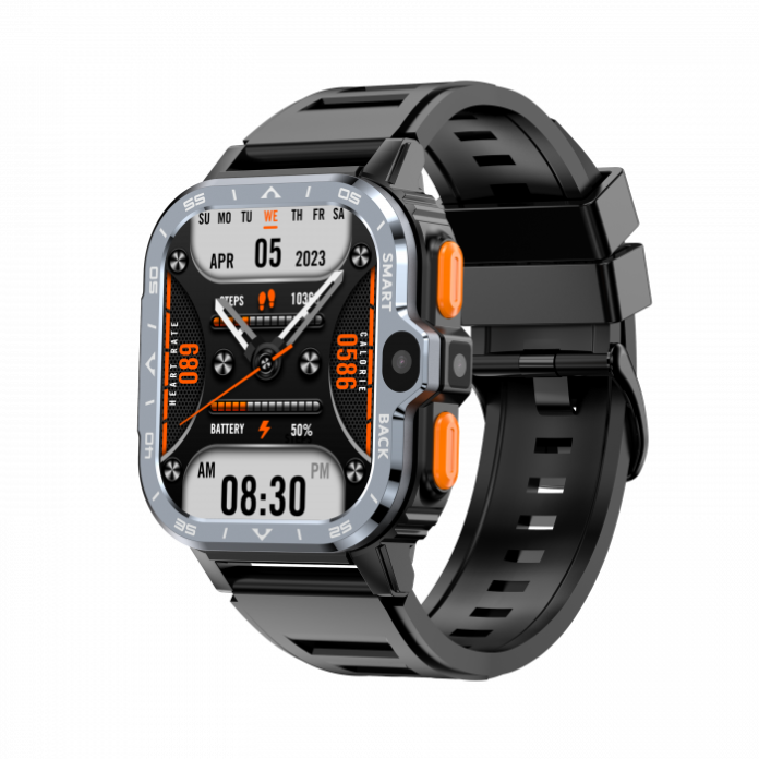 Smartwatch iSEN Watch PGD, Silver, 4G, 2.03   HD, QuadCore, Android 8.1, 4GB RAM + 64GB ROM, HD Dual Camera, NFC, GPS, Alipay, WeChat Pay, 800mAh, nanoSIM