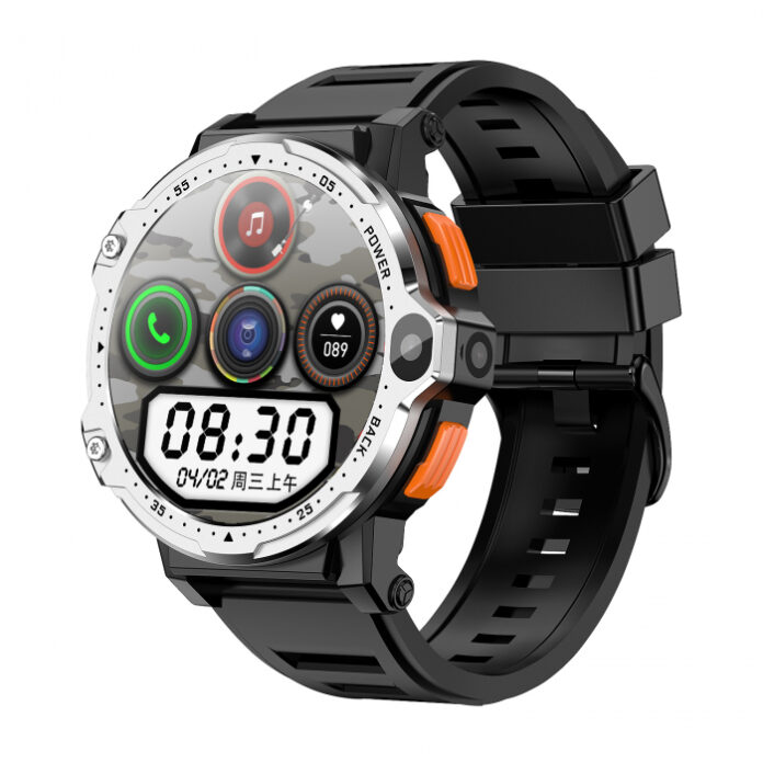 Smartwatch iSEN Watch AP6, Gri, 4G, 1.54   HD, QuadCore, Android 8.1, 4GB RAM + 64GB ROM, Dual Camera, Apel video HD, GPS, 800mAh, nanoSIM