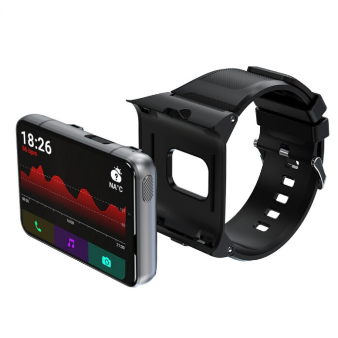 Smartwatch STAR S999 Negru, 4G, AMOLED 2.88   HD, 4GB RAM, 64GB ROM, Android 11, QuadCore, GPS, Ritm cardiac, Dual camera, 2300mAh