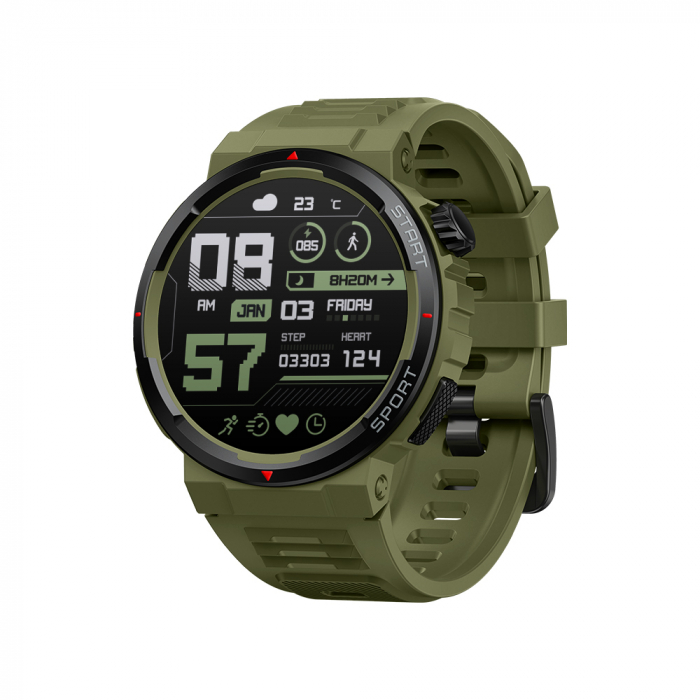Smartwatch Zeblaze Ares 3 Plus Negru, 1.43   AMOLED, Realtek 8773, Voce Bluetooth, Ritm Cardiac  SpO2, 280mAh, FitCloudPro