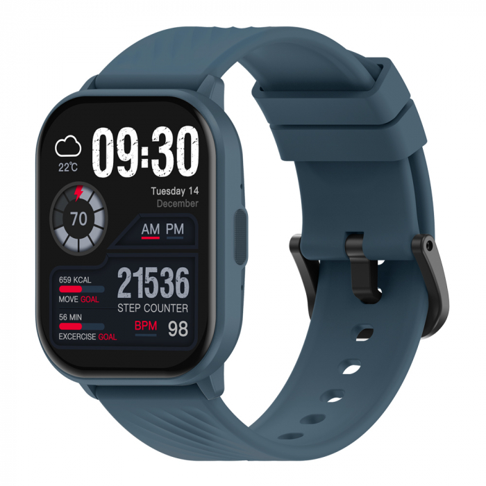 Smartwatch Zeblaze GTS 3 Negru, Display 2.03   HD, Apel vocal, Moduri sport 100+, Monitorizare sanatate 24 24, IP68, 280mAh